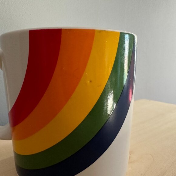 Vintage F.T.D.A Rainbow Ceramic Mug | 1984 Made in Korea - Picture 7 of 9